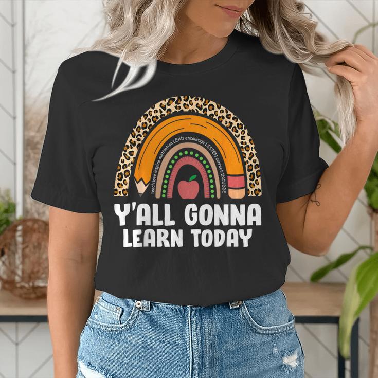 Teacher First Day Of School Y'All Gonna Learn Today Women's T-Shirt, funny gift Teacher First Day Of School Y'All Gonna Learn Today Women's T-Shirt, funny gift