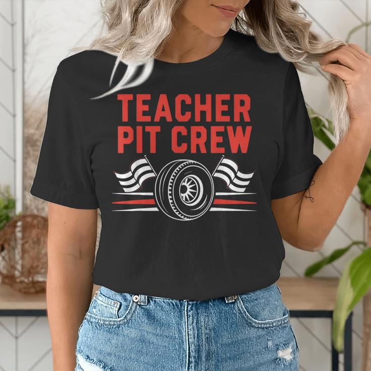 Teacher Pit Crew Race Car Driver Costume Men Women Kids Women's T-Shirt, funny gift Teacher Pit Crew Race Car Driver Costume Men Women Kids Women's T-Shirt, funny gift