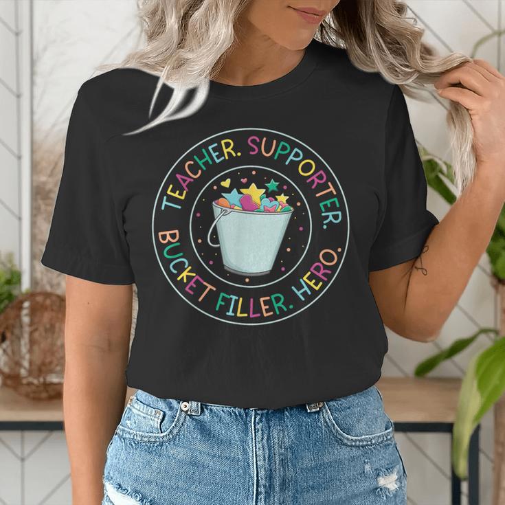 Teacher Supporter Bucket Filler Hero Women's T-Shirt, funny gift