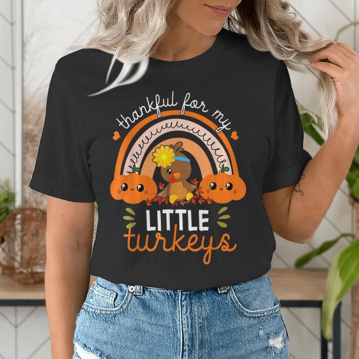 Teacher Thanksgiving Shirt Thankful For My Little Turkeys Women's T-Shirt, funny gift Teacher Thanksgiving Shirt Thankful For My Little Turkeys Women's T-Shirt, funny gift