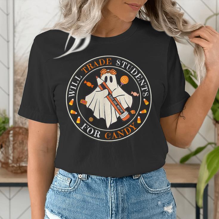 Teacher Will Trade Students For Candy Easy Halloween Costume Women's T-Shirt, funny gift Teacher Will Trade Students For Candy Easy Halloween Costume Women's T-Shirt, funny gift