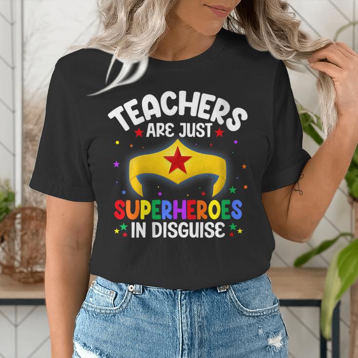 Teachers Are Just Superheroes In Disguise School Women Men Women's T-Shirt, funny gift Teachers Are Just Superheroes In Disguise School Women Men Women's T-Shirt, funny gift