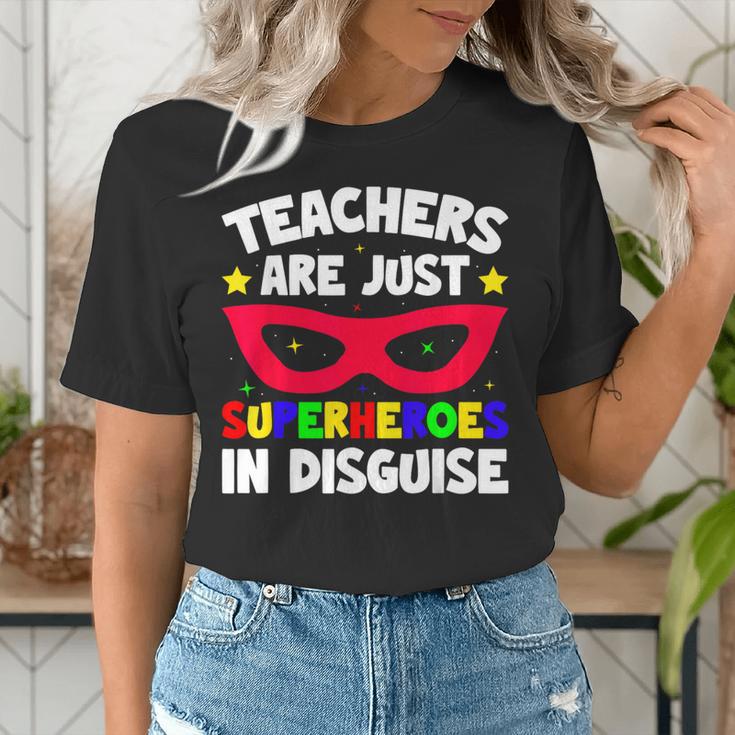Teachers Are Just Superheroes In Disguise School Women's T-Shirt, funny gift Teachers Are Just Superheroes In Disguise School Women's T-Shirt, funny gift