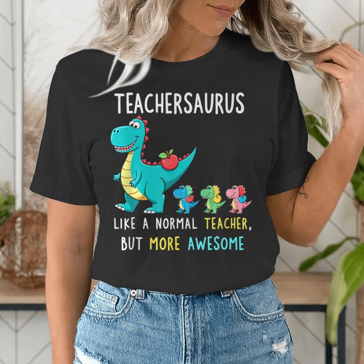Teachersaurus Like A Normal Teacher But More Awesome Women's T-Shirt, funny gift Teachersaurus Like A Normal Teacher But More Awesome Women's T-Shirt, funny gift