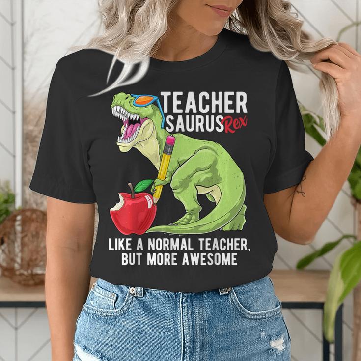 Teachersaurus Rex Dinosaur Like A Normal Teacher Saurus Women's T-Shirt, funny gift Teachersaurus Rex Dinosaur Like A Normal Teacher Saurus Women's T-Shirt, funny gift