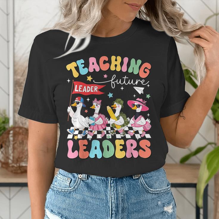Teaching Future Leaders Groovy Teacher Back To School Women's T-Shirt, Future Teacher Shirts, Groovy Teacher Shirts, funny gift Teaching Future Leaders Groovy Teacher Back To School Women's T-Shirt, Future Teacher Shirts, Groovy Teacher Shirts, funny gift
