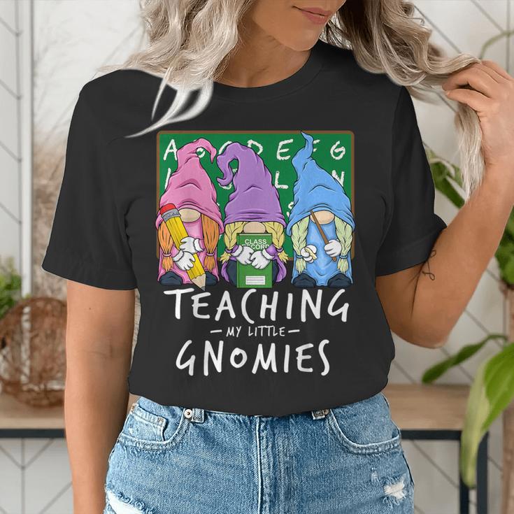 Teaching My Little Gnomies With Gnome For Teacher Women Women's T-Shirt, funny gift Teaching My Little Gnomies With Gnome For Teacher Women Women's T-Shirt, funny gift