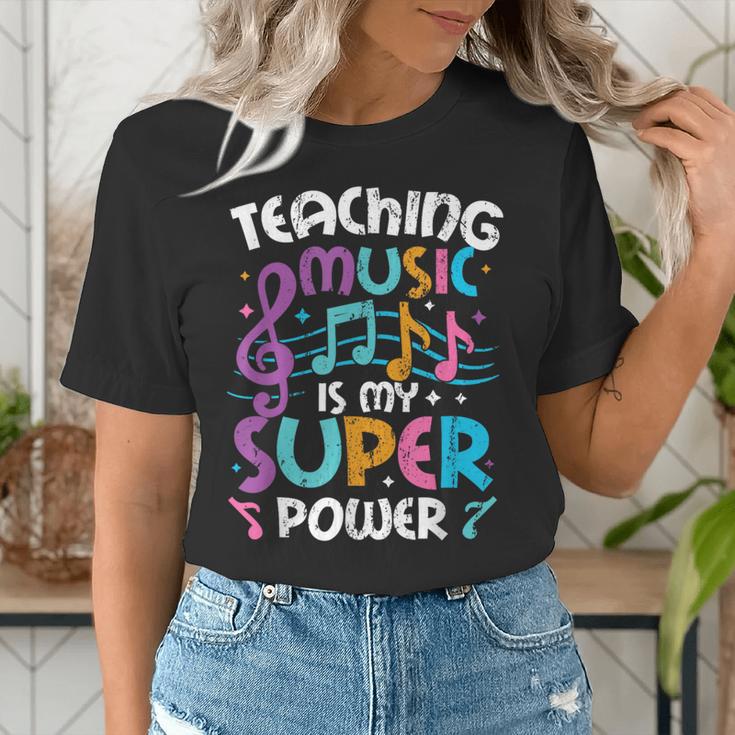 Teaching Music Is My Superpower Music Teacher For Men Women Kids Women's T-Shirt, funny gift Teaching Music Is My Superpower Music Teacher For Men Women Kids Women's T-Shirt, funny gift