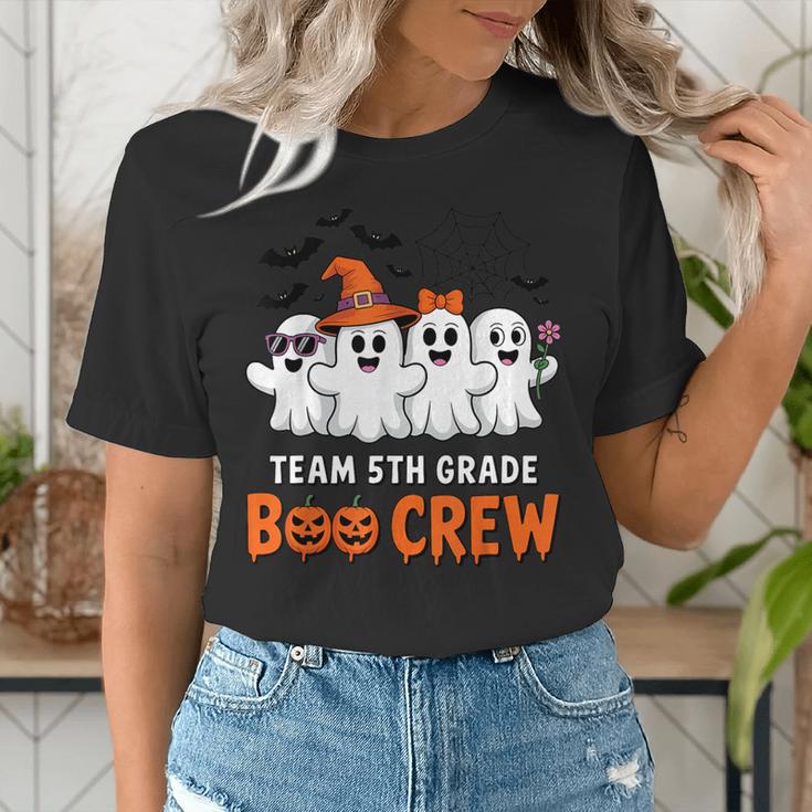 Team 5th Grade Boo Crew Halloween Teacher Student Costume Women's T-Shirt, funny gift