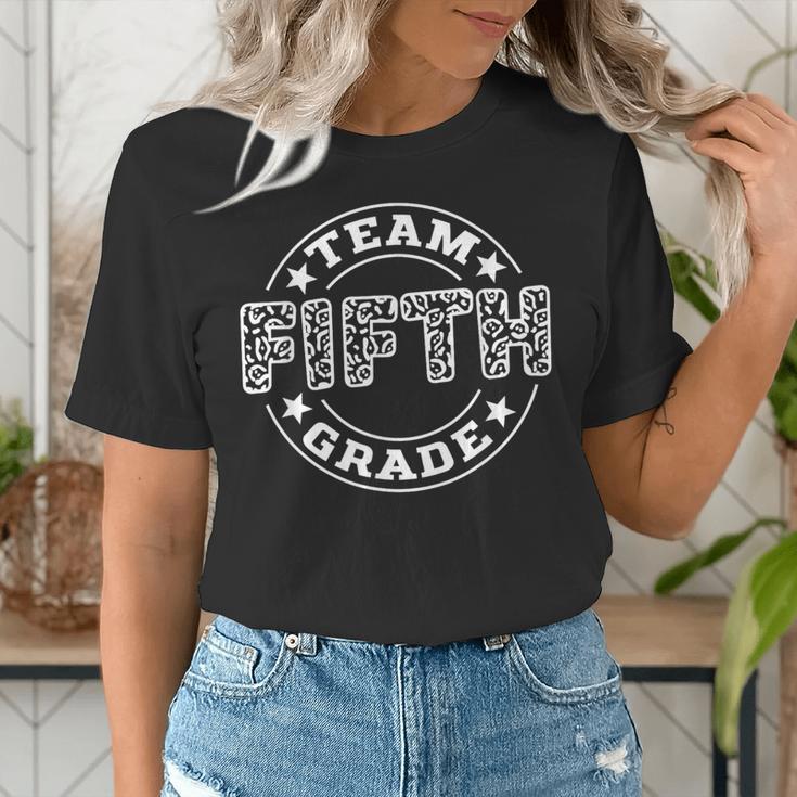 Team Fifth Grade Teacher Student Squad Team 5th Grade School Women's T-Shirt, funny gift