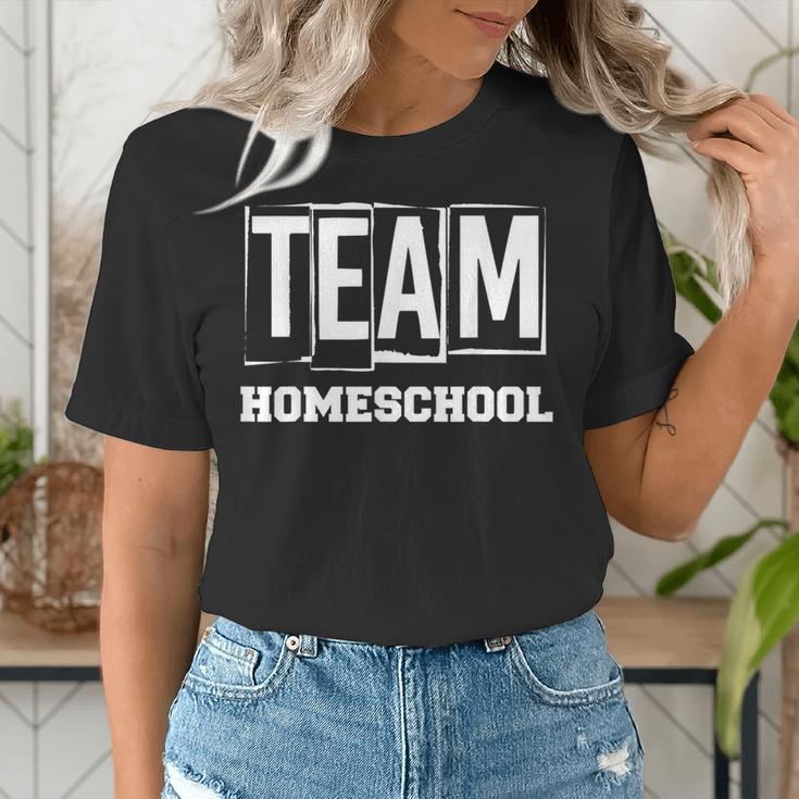 Team Homeschool Homeschooler Homeschooling Teacher Mom Kids Women's T-Shirt, funny gift