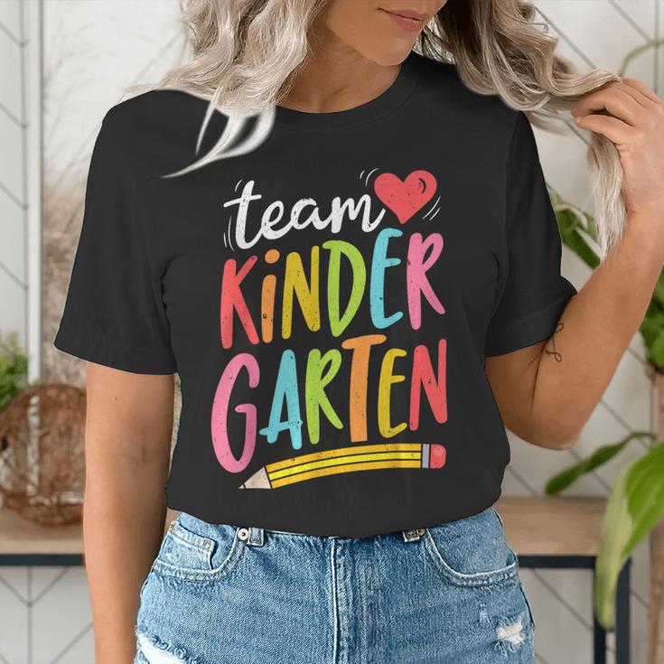 Team Kindergarten Teacher Student Back To School Women's T-Shirt, funny gift