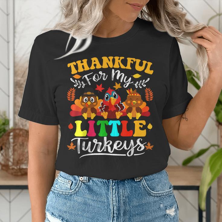 Thankful For My Little Turkeys Teacher Thanksgiving Teachers Women's T-Shirt, funny gift Thankful For My Little Turkeys Teacher Thanksgiving Teachers Women's T-Shirt, funny gift