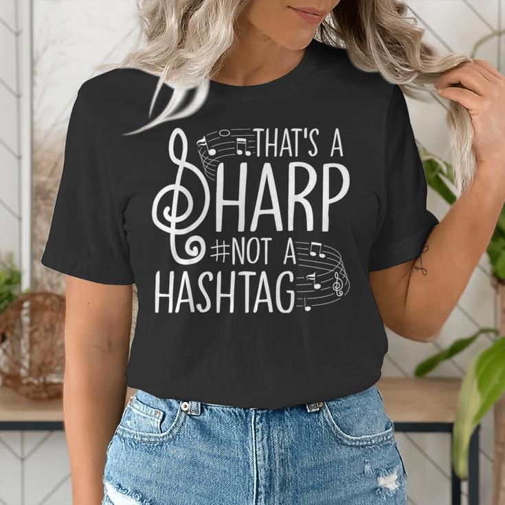 That's a Sharp Not a Hashtag Music Teacher Musicians Women's T-Shirt, funny gift That's a Sharp Not a Hashtag Music Teacher Musicians Women's T-Shirt, funny gift