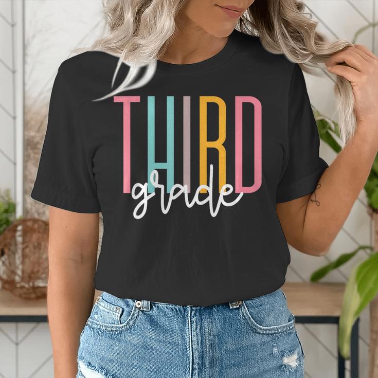 Third Grade Girls Boys Teacher Team 3rd Grade Squad Women's T-Shirt, funny gift