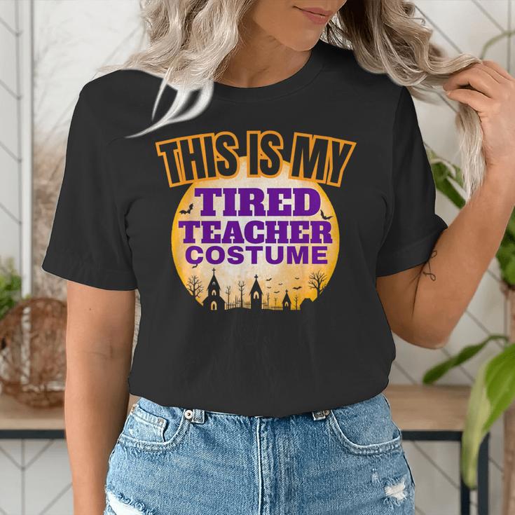 This Is My Tired Teacher Costume Halloween Teachers Women's T-Shirt, funny gift This Is My Tired Teacher Costume Halloween Teachers Women's T-Shirt, funny gift