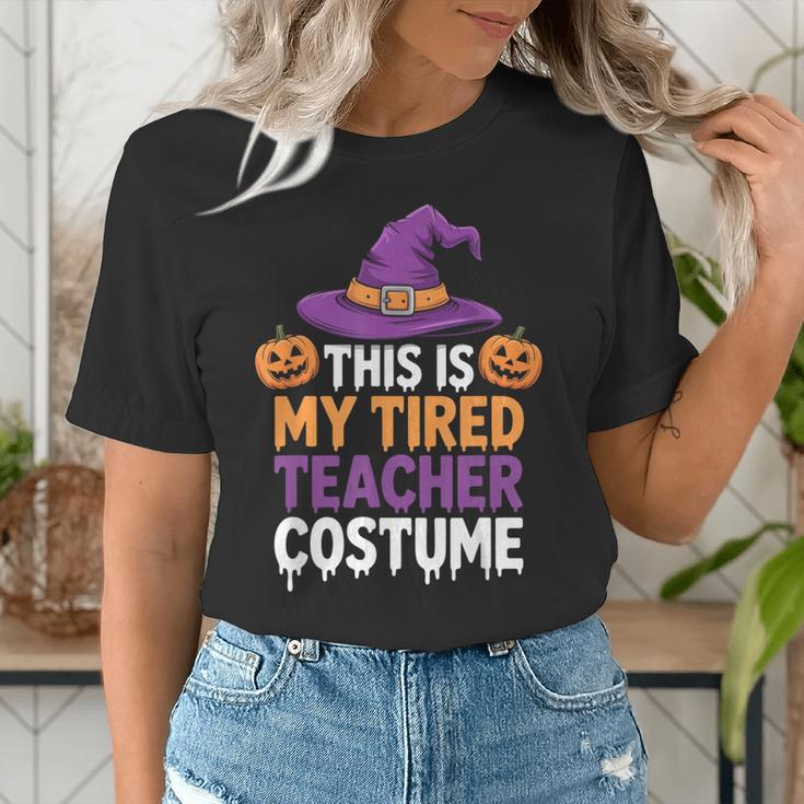 This Is My Tired Teacher Costume Halloween Women's T-Shirt, funny gift This Is My Tired Teacher Costume Halloween Women's T-Shirt, funny gift