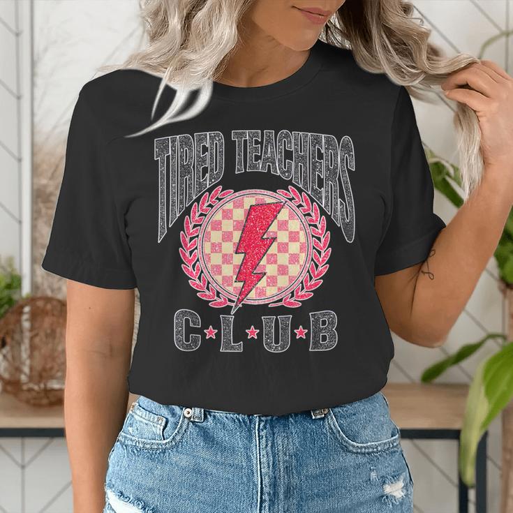 Tired Teachers Club Study Lover School Apparel Women's T-Shirt, funny gift