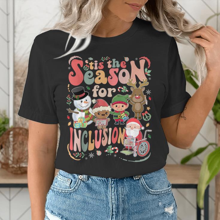 Tis The Season For Inclusion Christmas Sped Teacher Women's T-Shirt, funny gift Tis The Season For Inclusion Christmas Sped Teacher Women's T-Shirt, funny gift