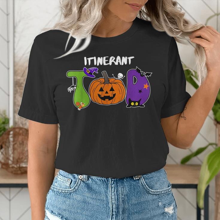 TOD Itinerant Teacher Of The Deaf Halloween ASL Interpreters Women's T-Shirt, funny gift