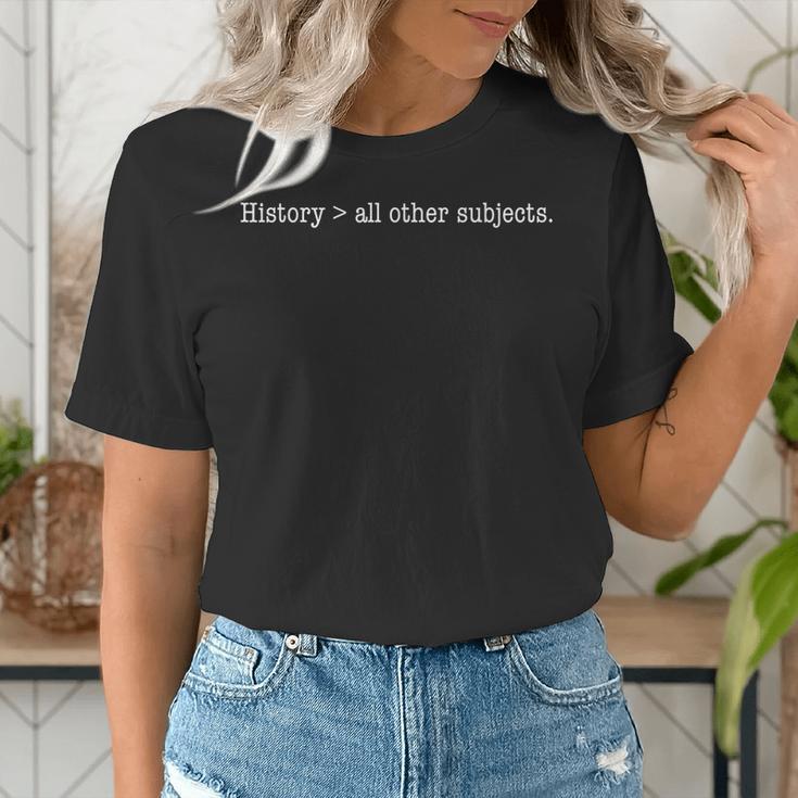 History Buff For Students Professors-History Teacher Men Women Girls Kids Women's T-Shirt, History Teacher Shirts, funny gift