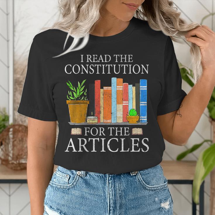 History Teacher I Read The Constitution For The Articles For Men Women Women's T-Shirt, History Teacher Shirts, funny gift History Teacher I Read The Constitution For The Articles For Men Women Women's T-Shirt, History Teacher Shirts, funny gift