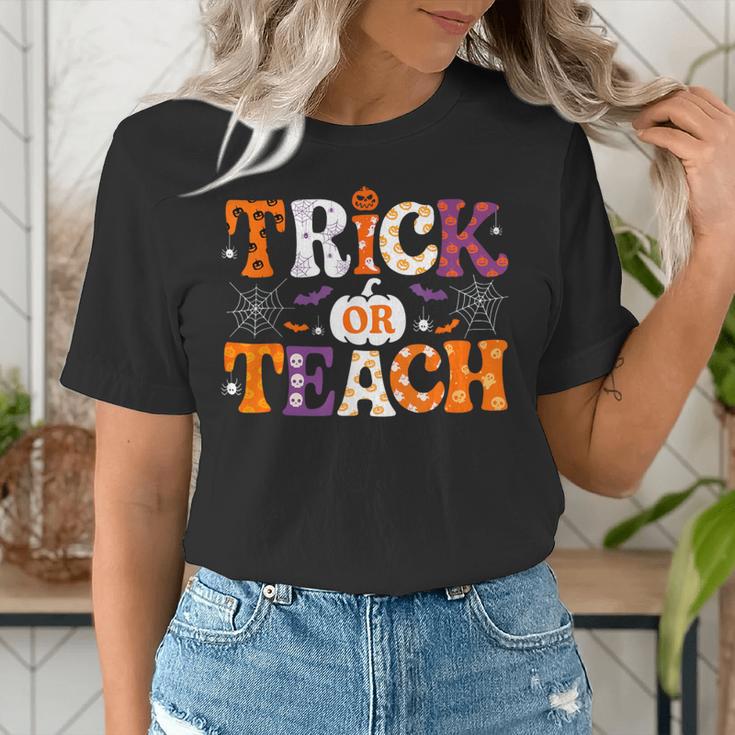 Trick Or Teach Teacher Halloween Costume Men Women Women's T-Shirt, funny gift