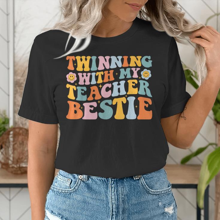 Twinning With My Teacher Bestie Twin Day Matching For Men Women Kids Women's T-Shirt, funny gift Twinning With My Teacher Bestie Twin Day Matching For Men Women Kids Women's T-Shirt, funny gift