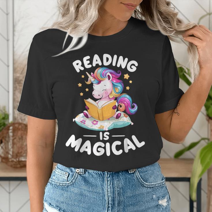 Unicorn Teacher Reading Is Magical Book Women's T-Shirt, funny gift Unicorn Teacher Reading Is Magical Book Women's T-Shirt, funny gift