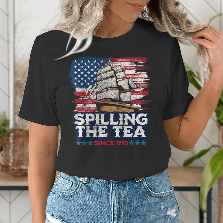 US History Teacher Boston Spilling The Tea Since 1773 Women's T-Shirt, History Teacher Shirts, funny gift US History Teacher Boston Spilling The Tea Since 1773 Women's T-Shirt, History Teacher Shirts, funny gift