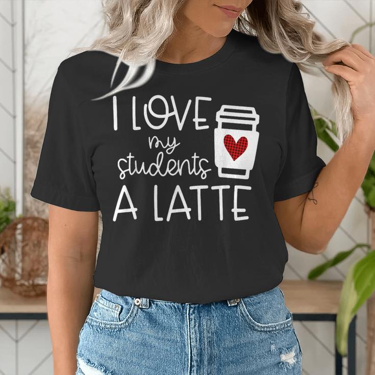 Valentines Day Teacher Tee I Love My Students A Latte Women's T-Shirt, funny gift Valentines Day Teacher Tee I Love My Students A Latte Women's T-Shirt, funny gift