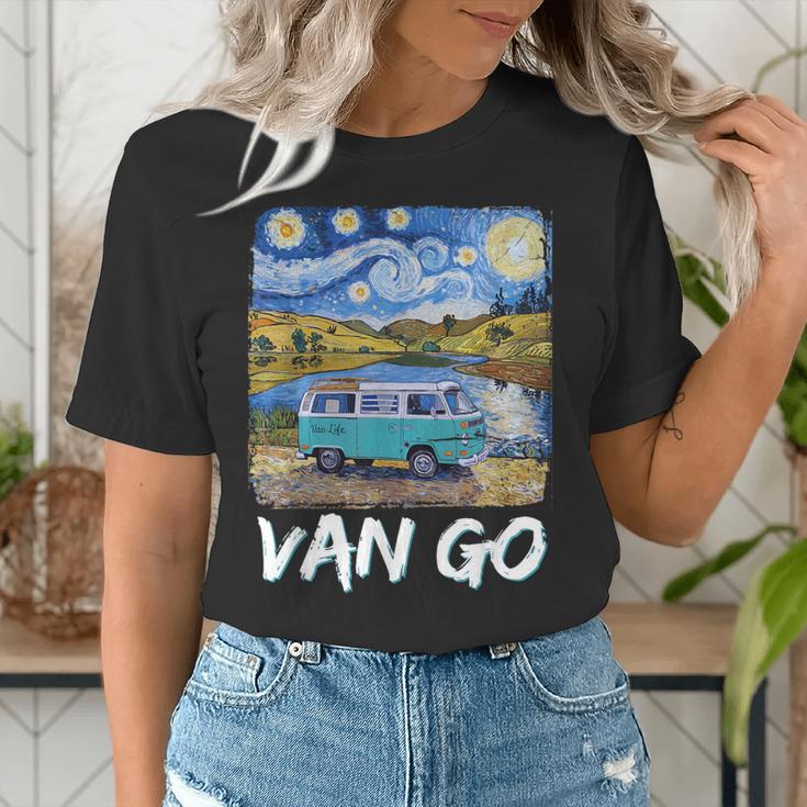 Van Go Retro Vanlife Art Teacher Women's T-Shirt, funny gift