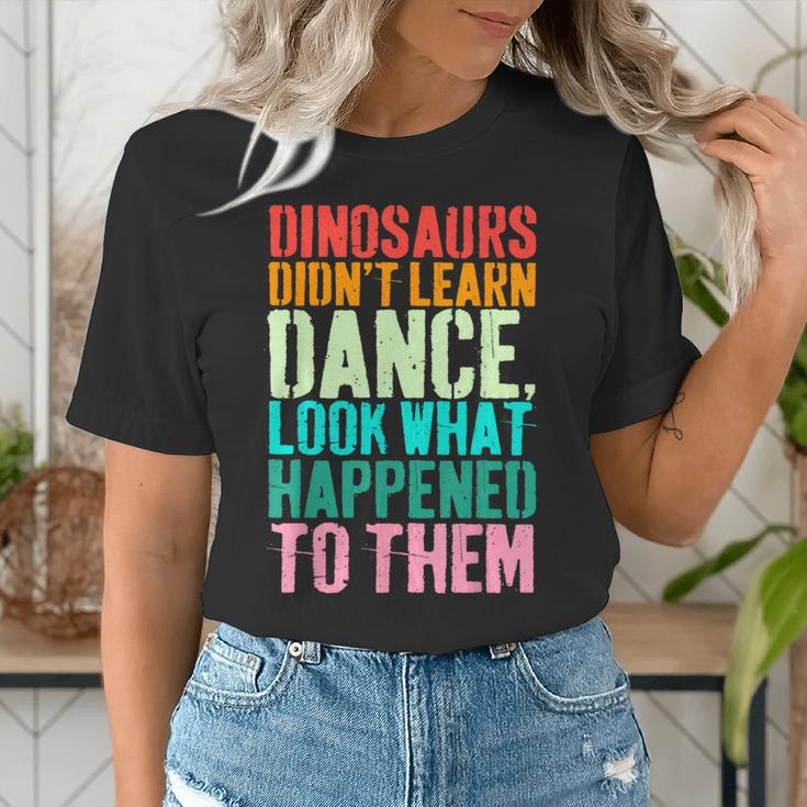 Vintage Dinosaurs Didn't Learn Dance Dance Teacher Women's T-Shirt, funny gift Vintage Dinosaurs Didn't Learn Dance Dance Teacher Women's T-Shirt, funny gift