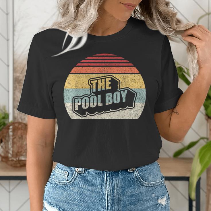 Vintage Retro The Pool Boy Women's T-Shirt, funny gift