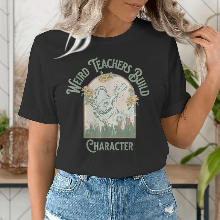 Weird Teachers Build Character- Teacher's Day Women's T-Shirt, funny gift Weird Teachers Build Character- Teacher's Day Women's T-Shirt, funny gift