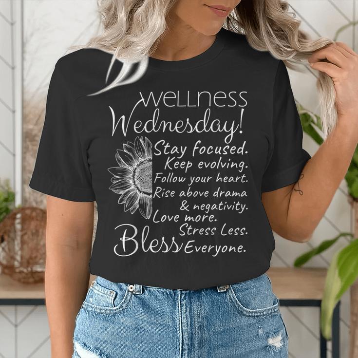 Wellness Wednesday Nurse Counselor Teacher Quotes Women's T-Shirt, funny gift