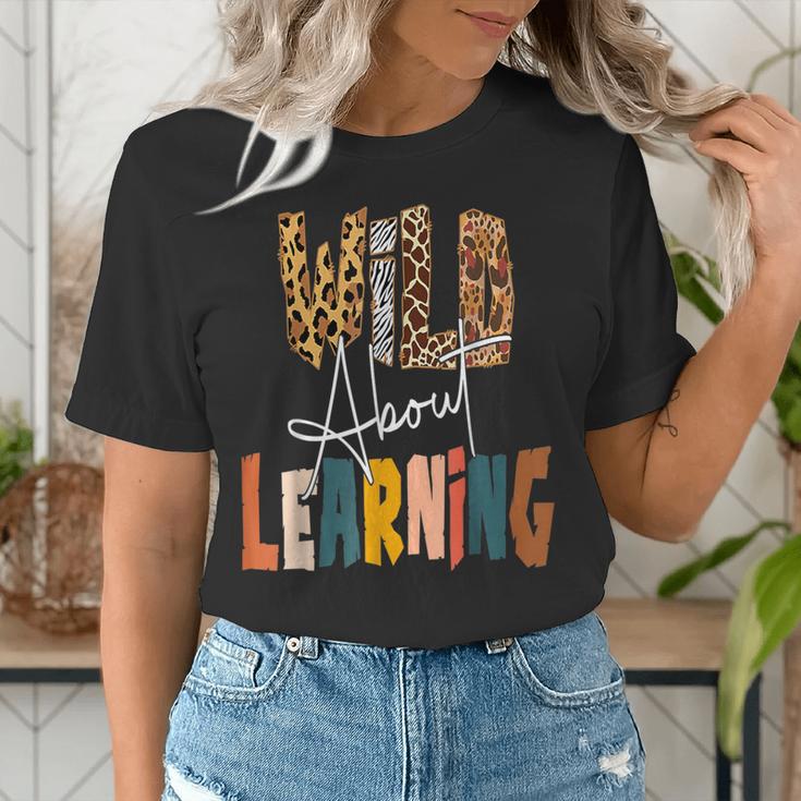 Wild About Learning Teacher Back To School Teaching Women's T-Shirt, funny gift Wild About Learning Teacher Back To School Teaching Women's T-Shirt, funny gift