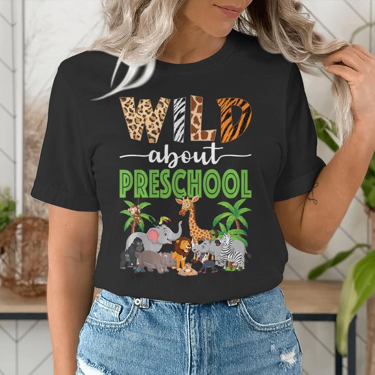 Wild About Preschool Teacher Student Preschool Zoo Safari Women's T-Shirt, funny gift Wild About Preschool Teacher Student Preschool Zoo Safari Women's T-Shirt, funny gift