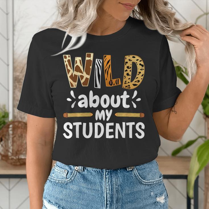 Wild About My Students School Teachers And Students Women's T-Shirt, funny gift
