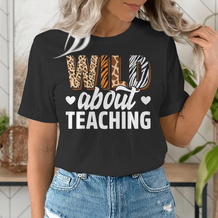 Wild About Teaching Teacher Teaching Back To School Women's T-Shirt, funny gift Wild About Teaching Teacher Teaching Back To School Women's T-Shirt, funny gift