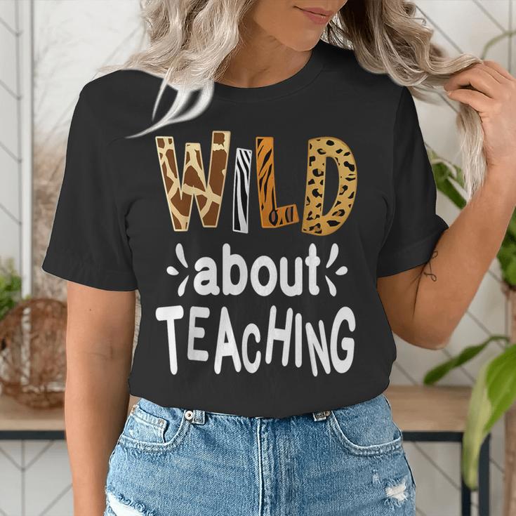 Wild About Teaching Teacher Student First Day Of School Women's T-Shirt, funny gift Wild About Teaching Teacher Student First Day Of School Women's T-Shirt, funny gift