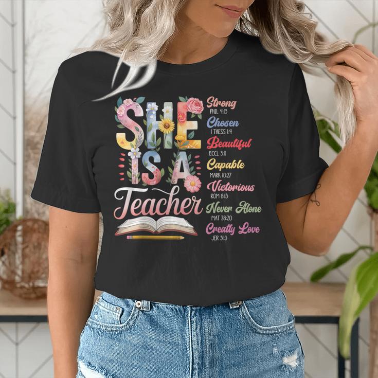 Women Bible Verse Christian Teacher God Says Back To School Women's T-Shirt, funny gift Women Bible Verse Christian Teacher God Says Back To School Women's T-Shirt, funny gift