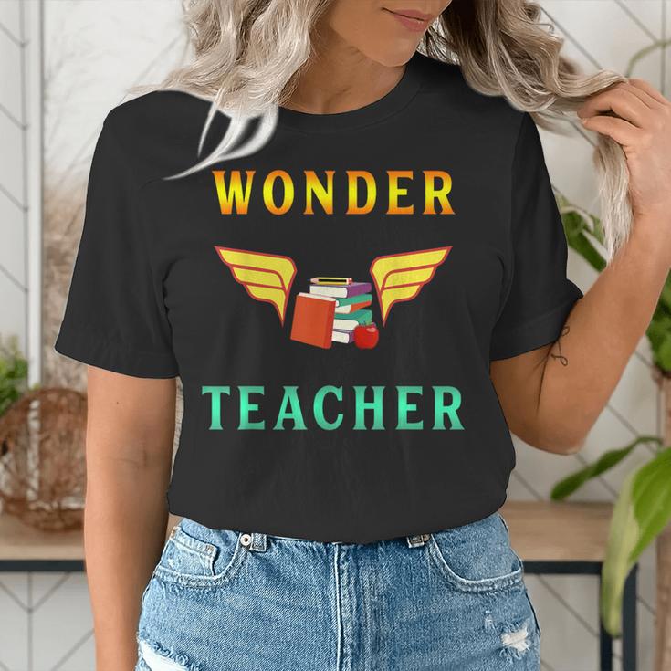 Wonder Teacher Instructor Professor Proud Literature Men Women Girls Kids T-Shirt Women's T-Shirt, funny gift