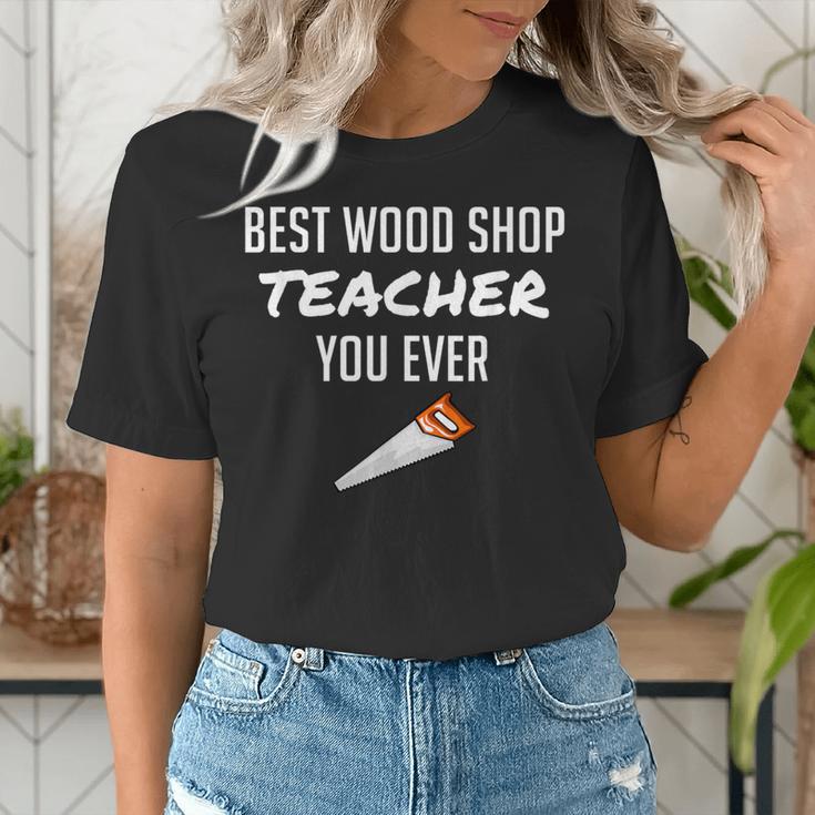 Wood Shop Teacher For Dad From Student Women's T-Shirt, funny gift Wood Shop Teacher For Dad From Student Women's T-Shirt, funny gift