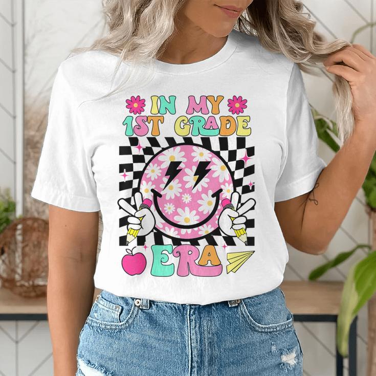 In My 1st Grade Era Smile Face Back To School Teacher Kid Women's T-Shirt, funny gift In My 1st Grade Era Smile Face Back To School Teacher Kid Women's T-Shirt, funny gift