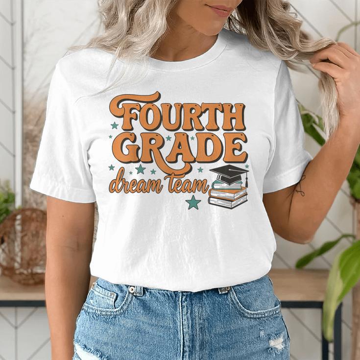 4th Grade Back To School Fourth Grade Dream Team Teacher Women's T-Shirt, 4th Grade Teacher Shirts, funny gift