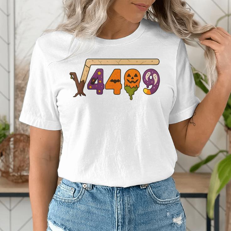 67 Meme Math Teacher 6 7 Halloween Square Root 4489 Women's T-Shirt, funny gift