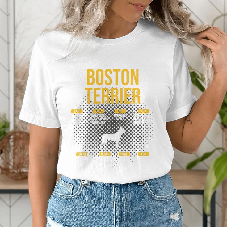 Anatomy Of Boston Terrier Dog Lover Women's T-Shirt, funny gift