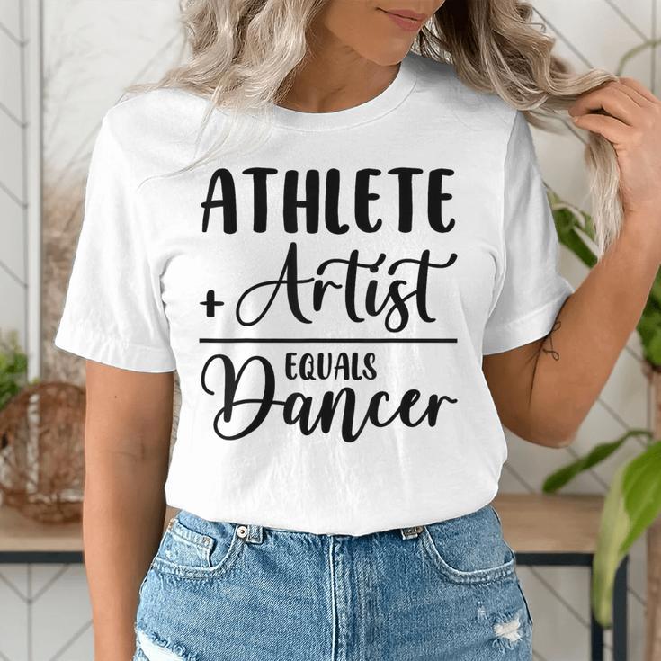 Athlete Plus Artist Equals Dancer Ballerina Teacher Student For Men Women Kids Women's T-Shirt, funny gift Athlete Plus Artist Equals Dancer Ballerina Teacher Student For Men Women Kids Women's T-Shirt, funny gift