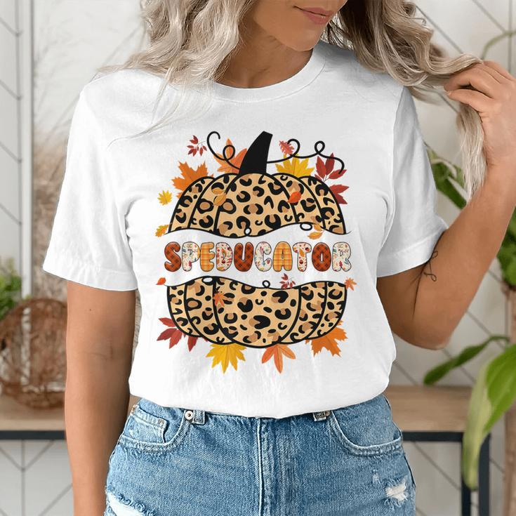 Autumn Fall SPED ED Teacher Thankful Grateful Pumpkin Retro Women's T-Shirt, funny gift Autumn Fall SPED ED Teacher Thankful Grateful Pumpkin Retro Women's T-Shirt, funny gift
